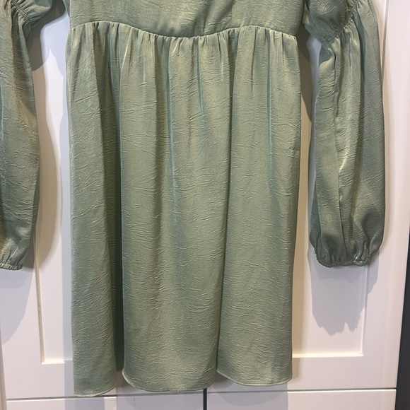 Anthropologie Sage the Label Dolce Vita Long Sleeves Mini Dress Sage Size S - Picture 7 of 17